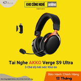 Tai nghe gaming Akko Verge S9 Ultra Black Red (Kết Nối Quad – Mode)