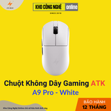 Chuột Gaming ATK A9 Pro Tri-mode - White