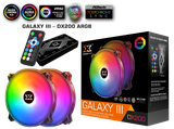 Quạt Tản Nhiệt XIGMATEK GALAXY III DX200 ARGB (EN46089): HUB FAN (PACK x2, CONTROLLER, POWER HUB)