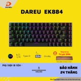 DareU EK884 - Bàn phím cơ DareU EK884 led RGB/ type C cable (Blue / Brown/ Red Switch)