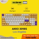 Bàn phím cơ AKKO 3098S Los Angeles (PBT Double Shot/Rainbow LED/ ASA profile)