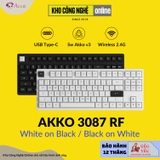 Bàn phím cơ AKKO 3087 RF Black on White / White on Black (2.4Ghz / AKKO sw v3)