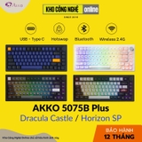 Bàn phím cơ AKKO 5075B Plus Dracula Castle (Multi-modes / RGB / Hotswap / Gasket mount)