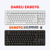 Bàn phím cơ không dây Dareu EK807G Black / White (Blue/ Brown/ Red D switch)