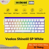 Bàn phím cơ Veekos Shine60 SP White