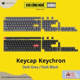 Keycap Keychron PBT Double Shot - OSA Profile (Dark Black / Dark Gray)