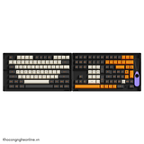 Keycap AKKO Carbon Retro (PBT Double-Shot/ASA profile/158 nút)