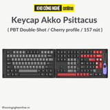 Bộ Keycap Akko Psittacus (PBT Double-Shot/Cherry profile/157 nút)