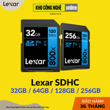 Thẻ nhớ Lexar 32GB High-performance 800x SDXC UHS-I U3 V30 (LSD0800032G-BNNNG)