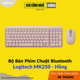 Combo Bàn Phím + Chuột Leogitech MK250 / Hồng