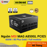 Nguồn MSI MAG A850GL PCIE5