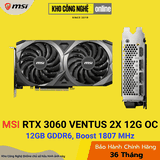 Card màn hình MSI RTX 3060 VENTUS 2X OC 12GB