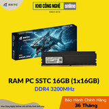 RAM MÁY TÍNH SSTC 16GB (1x16GB) DDR4 3200MHz - Bảo Hành 36 Tháng