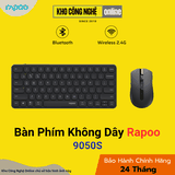 Bộ Bàn Phím Chuột Không Dây Rapoo 9050S - Đen