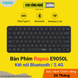 Bàn Phím Không Dây Rapoo E9050L - Đen