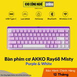 Bàn phím cơ AKKO Ray68 Misty Purple & White