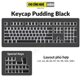 Keycap pudding PBT 129 phím xuyên led