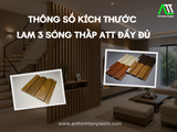 Thông số kích thước lam 3 sóng thấp ATT đầy đủ