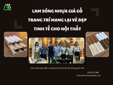 Lam sóng nhựa giả gỗ trang trí mang lại vẻ đẹp tinh tế cho nội thất