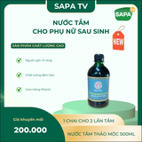 NƯỚC TẮM DAO ĐỎ PHỤ NỮ SAU SINH SAPA TV 500ML – THẢO MỘC TẮM TRUYỀN THỐNG NGƯỜI DAO ĐỎ TẢ PHÌN