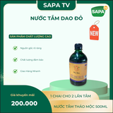 NƯỚC TẮM DAO ĐỎ SAPA TV 500ML – THẢO MỘC TẮM TRUYỀN THỐNG