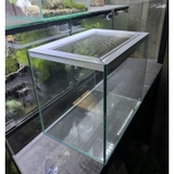 Chuồng kính 30x20cm có nắp lưới inox không rỉ nuôi ốc mượn hồn và bò sát nhỏ