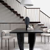 INESSE BOUCLE IVORY DINING CHAIR