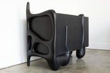 Mirrored figura side board