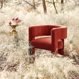 Sculpt Velvet Accent Chair