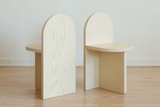 Wood Tombstone Chair