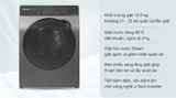 Máy giặt Sharp Inverter 12.5 Kg ES-FK1252PV-S