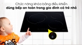 Bếp hồng ngoại 3 vùng nấu lắp âm Hafele HC-R603D