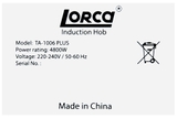 Bếp từ đôi lắp âm Lorca TA 1006 PLUS