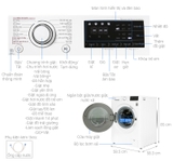 Máy giặt LG 11 kg FV1411S5W Inverter