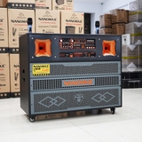 Loa Kéo Bình & Điện Nanomax Pro-803 Bass Đôi 40cm 1800w