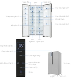 Tủ lạnh LG Inverter 519 lít Side By Side GR-B256JDS