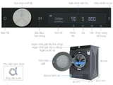 Máy giặt Samsung Inverter 10kg WW10TP44DSB/SV