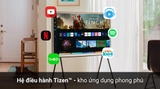 Smart Tivi Kiểu Chữ I Có Chân The Serif QLED Samsung 4K 55 inch QA55LS01BA