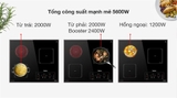 Bếp từ hồng ngoại ba vùng nấu lắp âm Nagakawa NAG1253M