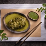Ức gà đút lò phủ lá chanh