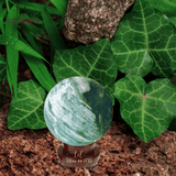 Quả cầu thạch anh xanh lá 4.4 kg - 4.59 kg