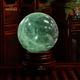 Quả cầu thạch anh xanh lá 3.8 kg - 3.99 kg