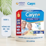 Tã dán Caryn siêu thấm L40 (68-122cm, 40 miếng)