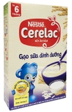 Bột ăn dặm Cerelac, Gạo sữa dinh dưỡng-Netstle, từ 6 tháng tuổi (200g)