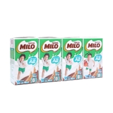 Sữa lúa mạch Milo A2-Nestle, ít đường (110ml*4hộp).