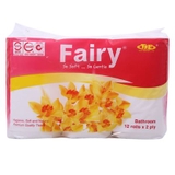 Giấy vệ sinh Fairy, đỏ (12cuộn, 2lớp),