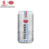 Bia 333 Pilsner Extra Smooth, lon (250ml, 4.3%).