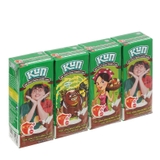 Thức uống dinh dưỡng từ sữa, hương socola lúa mạch-Kun (110ml*4hộp),