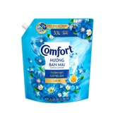 Nước xả vải Comfort 1 lần xả đậm đặc-hương ban mai, túi (3.1lít).