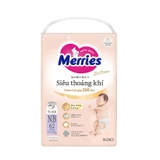 Tã dán Merries First Premium NB62, sơ sinh (5kg).